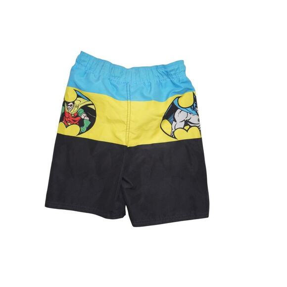 Vintage Batman & Robin Swim Trunks – Kids Size 5/6 – DC Comics Superhero Shorts - Picture 4 of 7